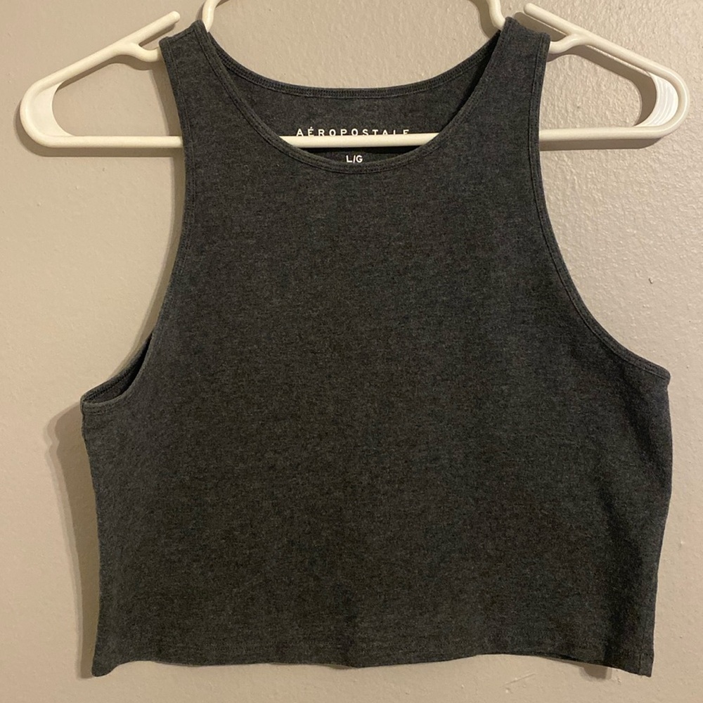 Dark Gray Cropped Tank Top (L)
